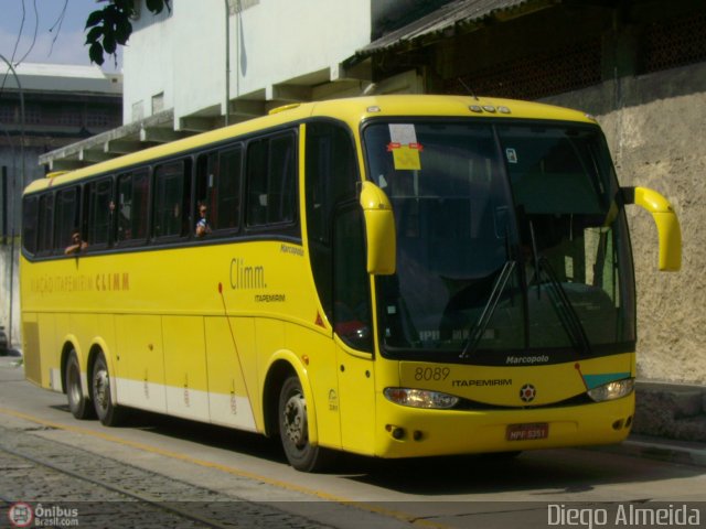 Viação Itapemirim 8089 na cidade de Rio de Janeiro, Rio de Janeiro, Brasil, por Diego Almeida Araujo. Número da foto: #9737.