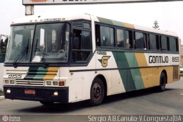 Empresa Gontijo de Transportes 8155 na cidade de Vitória da Conquista, Bahia, Brasil, por Sérgio Augusto Braga Canuto. ID da foto: 9773.