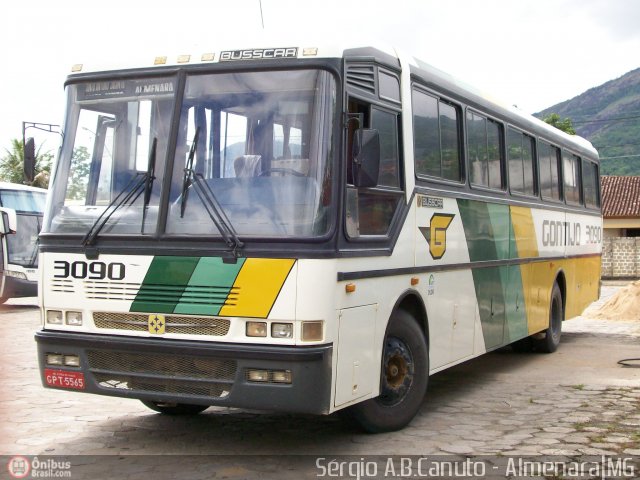 Empresa Gontijo de Transportes 3090 na cidade de Almenara, Minas Gerais, Brasil, por Sérgio Augusto Braga Canuto. ID da foto: 5658.