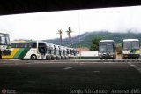 Empresa Gontijo de Transportes GARAGEM AMJ na cidade de Almenara, Minas Gerais, Brasil, por Sérgio Augusto Braga Canuto. Número da foto: #:id.