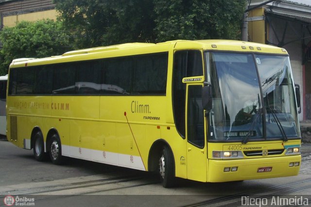 Viação Itapemirim 44005 na cidade de Rio de Janeiro, Rio de Janeiro, Brasil, por Diego Almeida Araujo. Número da foto: #10411.