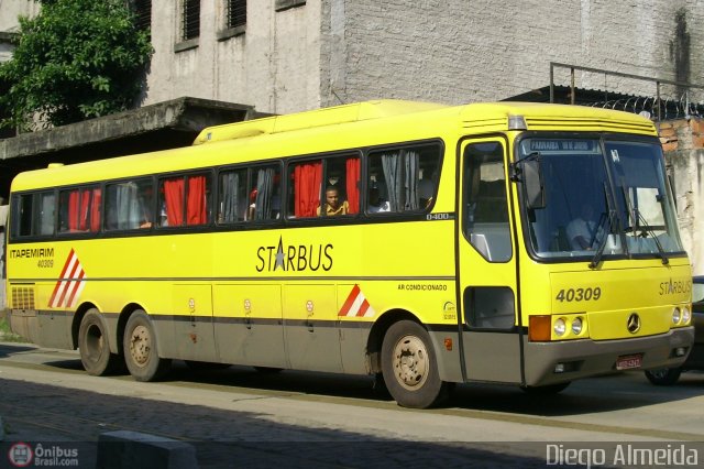 Viação Itapemirim 40309 na cidade de Rio de Janeiro, Rio de Janeiro, Brasil, por Diego Almeida Araujo. Número da foto: #10491.