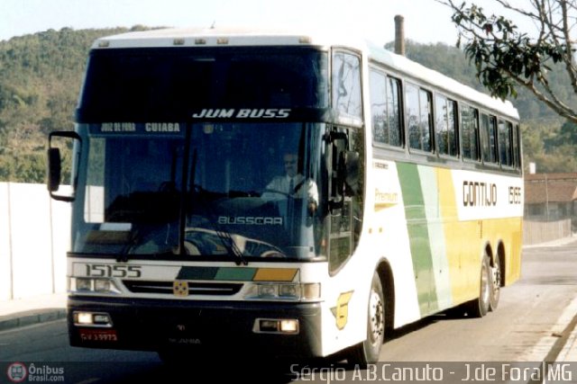 Empresa Gontijo de Transportes 15155 na cidade de Juiz de Fora, Minas Gerais, Brasil, por Sérgio Augusto Braga Canuto. ID da foto: 10531.