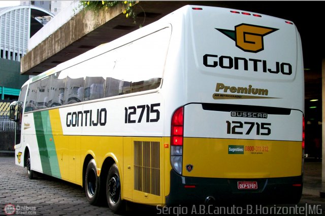 Empresa Gontijo de Transportes 12715 na cidade de Belo Horizonte, Minas Gerais, Brasil, por Sérgio Augusto Braga Canuto. ID da foto: 10493.