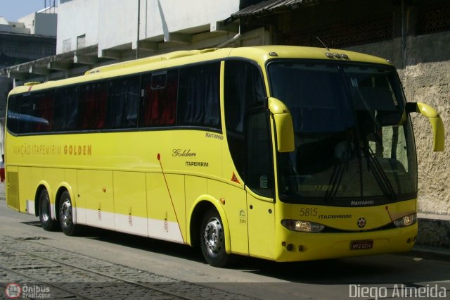Viação Itapemirim 5815 na cidade de Rio de Janeiro, Rio de Janeiro, Brasil, por Diego Almeida Araujo. Número da foto: #10455.