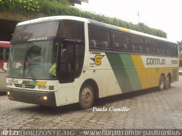 Empresa Gontijo de Transportes 5860 na cidade de Belo Horizonte, Minas Gerais, Brasil, por Paulo Camillo Mendes Maria. Número da foto: #13927.