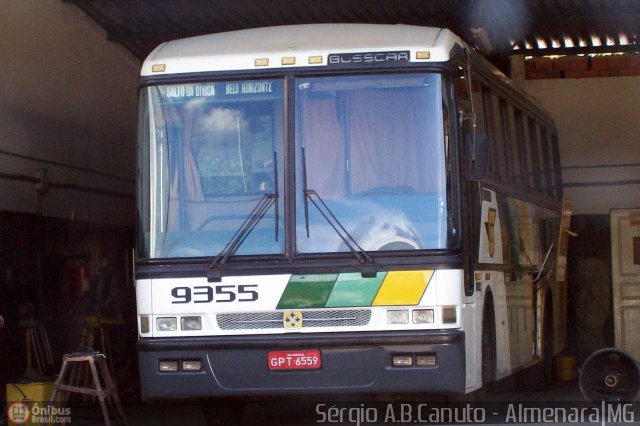 Empresa Gontijo de Transportes 9355 na cidade de Almenara, Minas Gerais, Brasil, por Sérgio Augusto Braga Canuto. ID da foto: 10911.