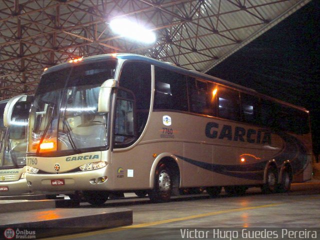 Viação Garcia 7760 na cidade de Maringá, Paraná, Brasil, por Victor Hugo Guedes Pereira. Número da foto: #15297.