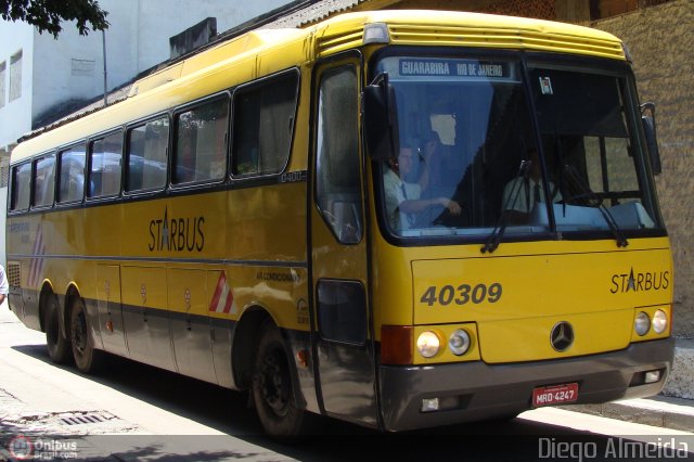Viação Itapemirim 40309 na cidade de Rio de Janeiro, Rio de Janeiro, Brasil, por Diego Almeida Araujo. Número da foto: #15675.