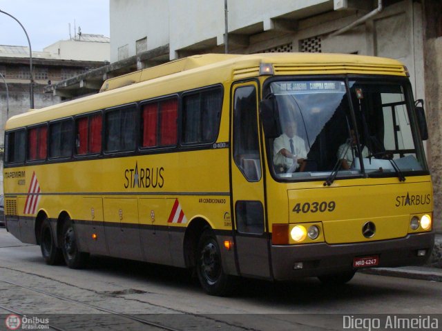 Viação Itapemirim 40309 na cidade de Rio de Janeiro, Rio de Janeiro, Brasil, por Diego Almeida Araujo. Número da foto: #19241.