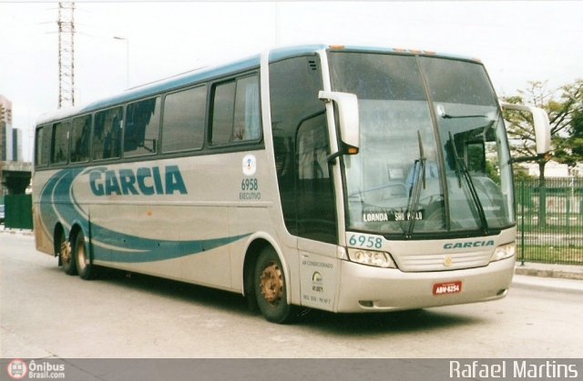Viação Garcia 6958 na cidade de São Paulo, São Paulo, Brasil, por Rafael Martins. Número da foto: #19338.