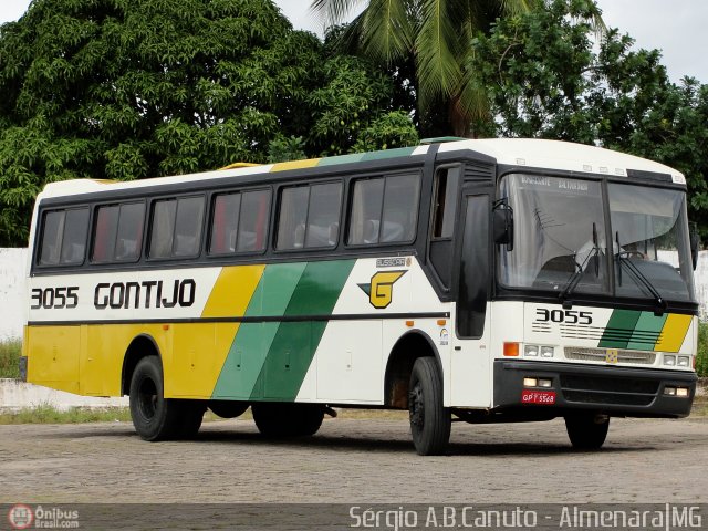 Empresa Gontijo de Transportes 3055 na cidade de Almenara, Minas Gerais, Brasil, por Sérgio Augusto Braga Canuto. ID da foto: 19646.