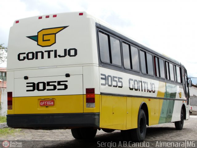 Empresa Gontijo de Transportes 3055 na cidade de Almenara, Minas Gerais, Brasil, por Sérgio Augusto Braga Canuto. ID da foto: 19651.