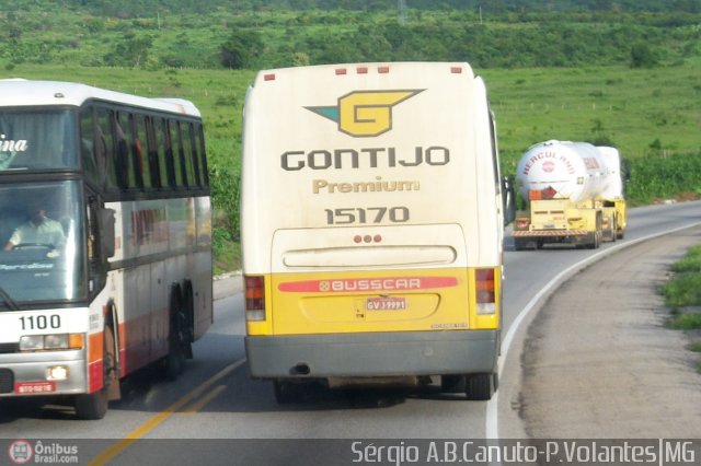 Empresa Gontijo de Transportes 15170 na cidade de Ponto dos Volantes, Minas Gerais, Brasil, por Sérgio Augusto Braga Canuto. Número da foto: #19912.