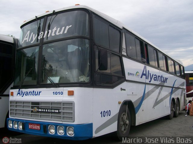 Alyantur Transporte e Turismo 1010 na cidade de Aparecida, São Paulo, Brasil, por Marcio V Boas. Número da foto: #20216.