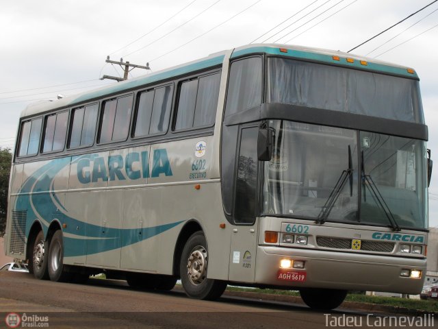 Viação Garcia 6602 na cidade de Cornélio Procópio, Paraná, Brasil, por Tadeu Carnevalli. Número da foto: #20134.