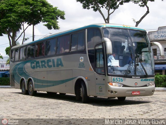 Viação Garcia 6526 na cidade de Itapetininga, São Paulo, Brasil, por Marcio V Boas. Número da foto: #20198.