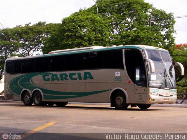 Viação Garcia 7530 na cidade de Maringá, Paraná, Brasil, por Victor Hugo Guedes Pereira. ID da foto: 20328.