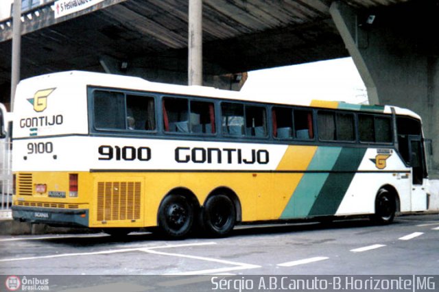 Empresa Gontijo de Transportes 9100 na cidade de Belo Horizonte, Minas Gerais, Brasil, por Sérgio Augusto Braga Canuto. ID da foto: 22484.