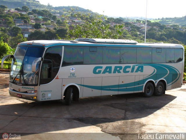 Viação Garcia 7161 na cidade de Cornélio Procópio, Paraná, Brasil, por Tadeu Carnevalli. Número da foto: #22932.