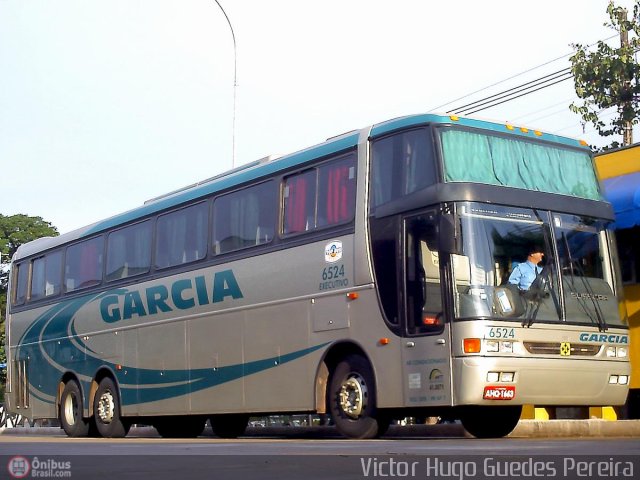 Viação Garcia 6524 na cidade de Maringá, Paraná, Brasil, por Victor Hugo Guedes Pereira. ID da foto: 23041.