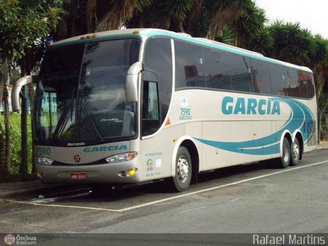 Viação Garcia 7590 na cidade de Curitiba, Paraná, Brasil, por Rafael Martins. Número da foto: #21294.