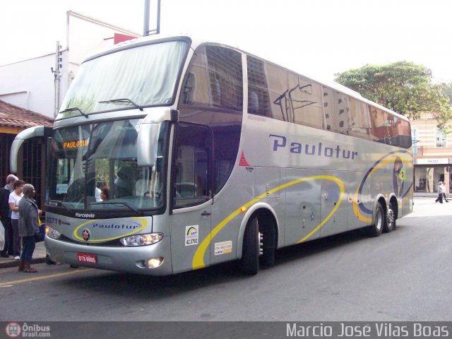 Paulotur Transporte e Turismo 2071 na cidade de Poços de Caldas, Minas Gerais, Brasil, por Marcio V Boas. Número da foto: #21314.