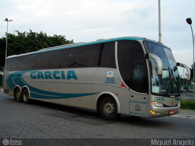 Viação Garcia 7450 na cidade de São Paulo, São Paulo, Brasil, por Miguel Angelo. ID da foto: 26527.