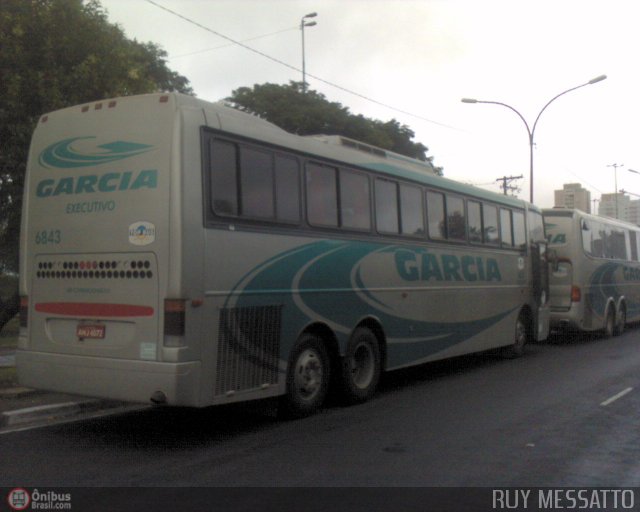 Viação Garcia 6843 na cidade de São Paulo, São Paulo, Brasil, por Ruy Messatto. Número da foto: #26871.