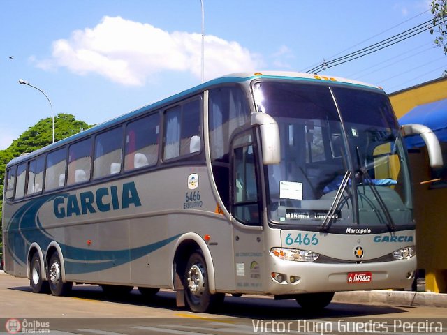 Viação Garcia 6466 na cidade de Maringá, Paraná, Brasil, por Victor Hugo Guedes Pereira. Número da foto: #34231.