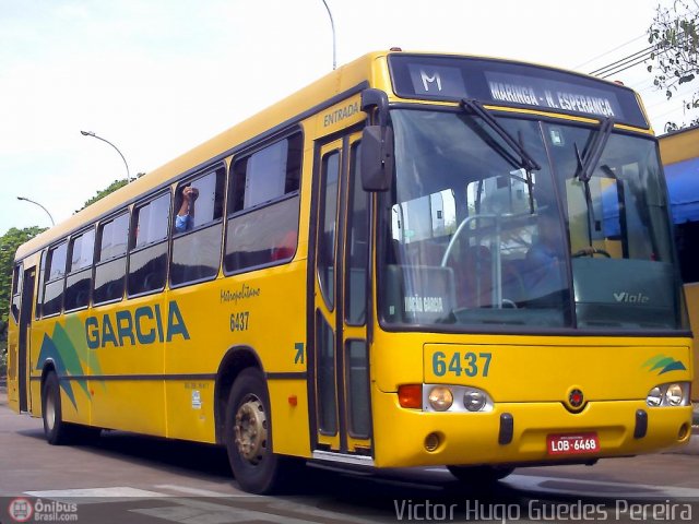 Viação Garcia 6437 na cidade de Maringá, Paraná, Brasil, por Victor Hugo Guedes Pereira. Número da foto: #34705.