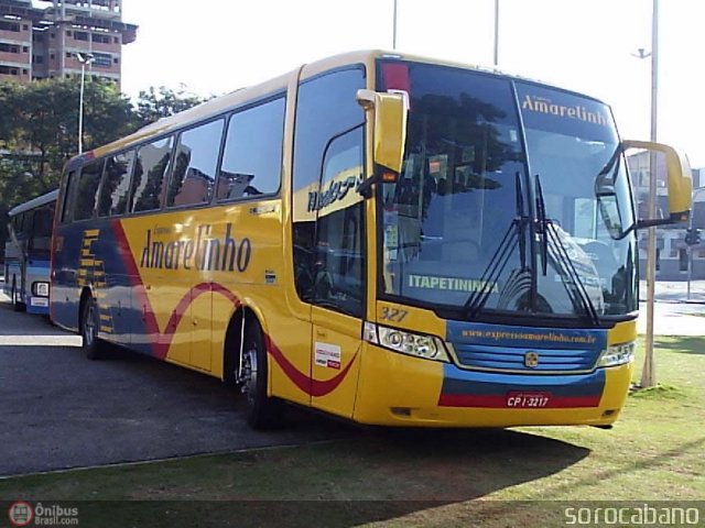 Expresso Amarelinho 327 na cidade de Sorocaba, São Paulo, Brasil, por Elias  Junior. Número da foto: #35092.
