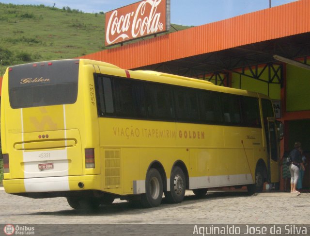 Viação Itapemirim 45331 na cidade de Leopoldina, Minas Gerais, Brasil, por Aguinaldo José da Silva. Número da foto: #36070.