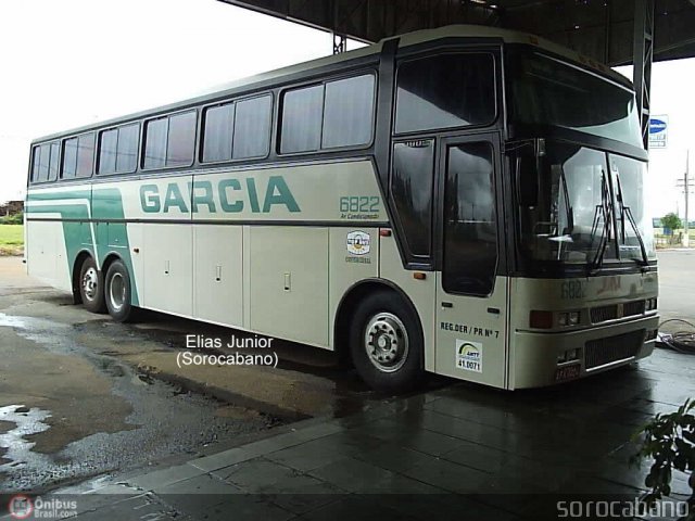 Viação Garcia 6822 na cidade de Itapetininga, São Paulo, Brasil, por Elias  Junior. ID da foto: 36332.