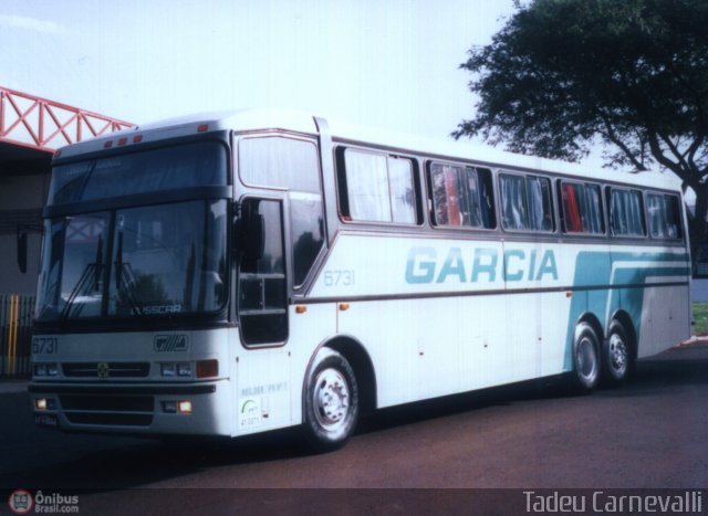Viação Garcia 6731 na cidade de Cornélio Procópio, Paraná, Brasil, por Tadeu Carnevalli. Número da foto: #32612.