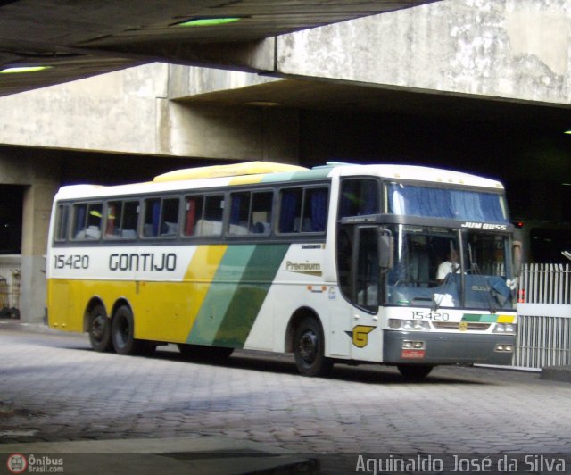 Empresa Gontijo de Transportes 15420 na cidade de Belo Horizonte, Minas Gerais, Brasil, por Aguinaldo José da Silva. ID da foto: 32733.